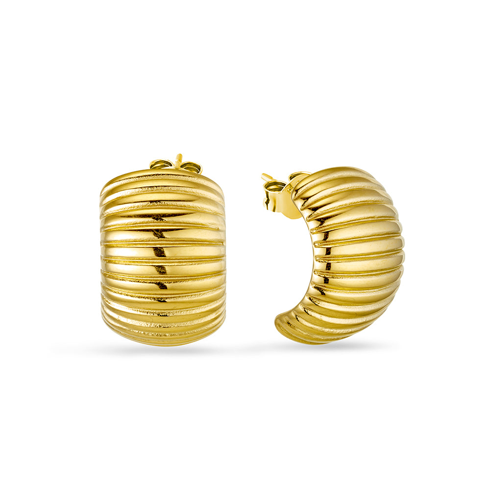 Ribbed 3/4 Hoops