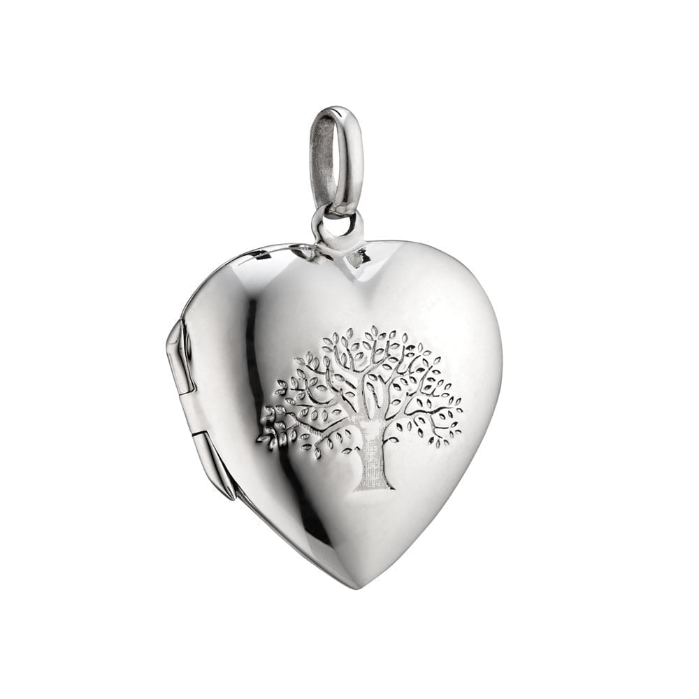 Heart Locket with Tree of Life Design