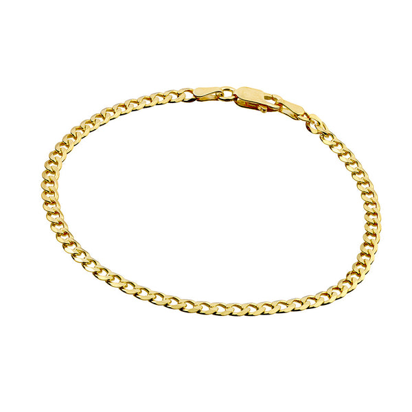 Lussèco Curb Link Chain Bracelet — gold stainless steel bracelet