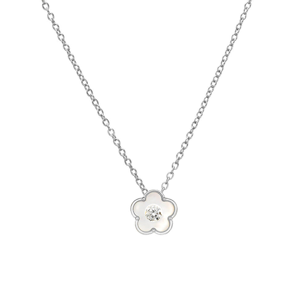 Fleur Mother of Pearl Pendant Necklace