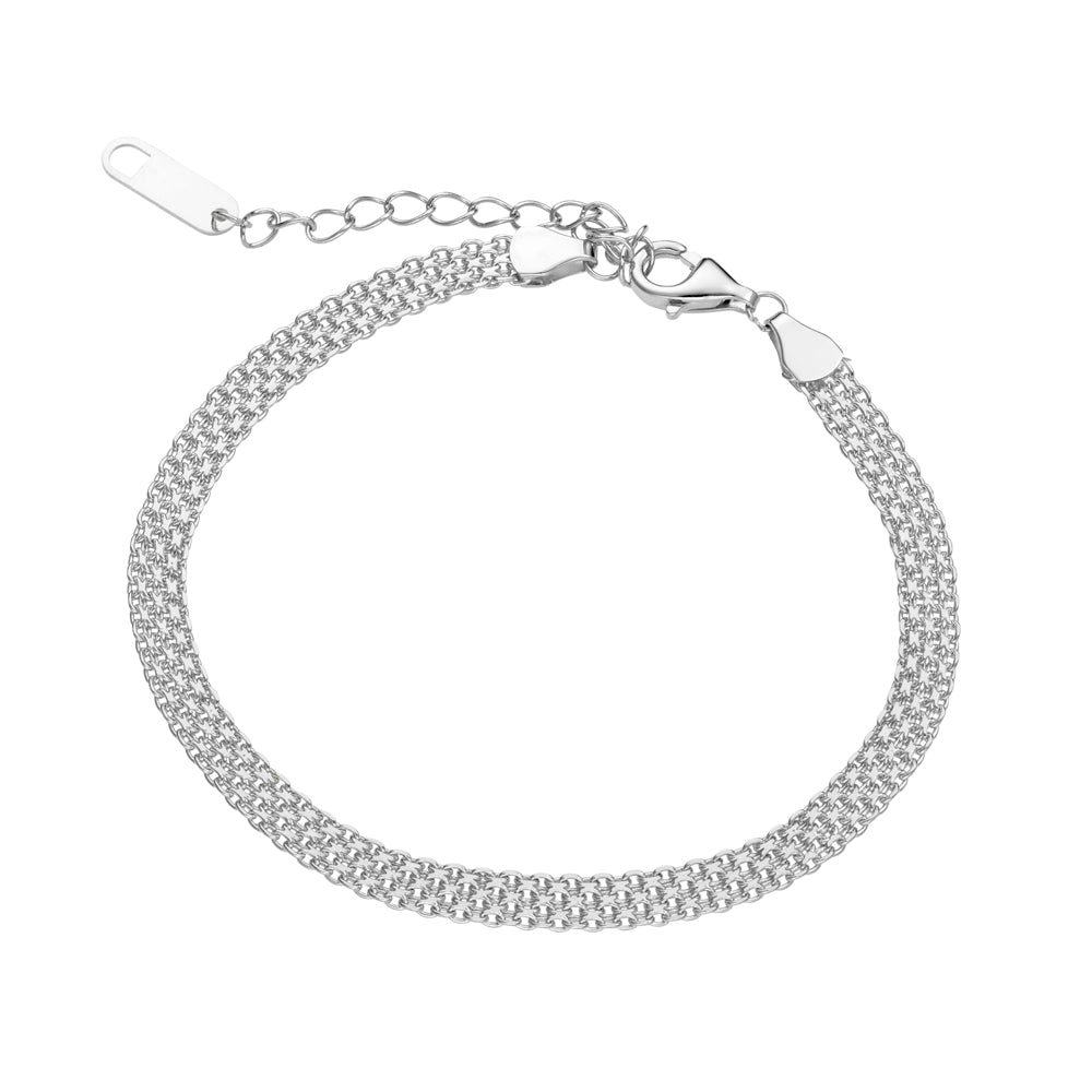 Flat Mesh Chain Bracelet