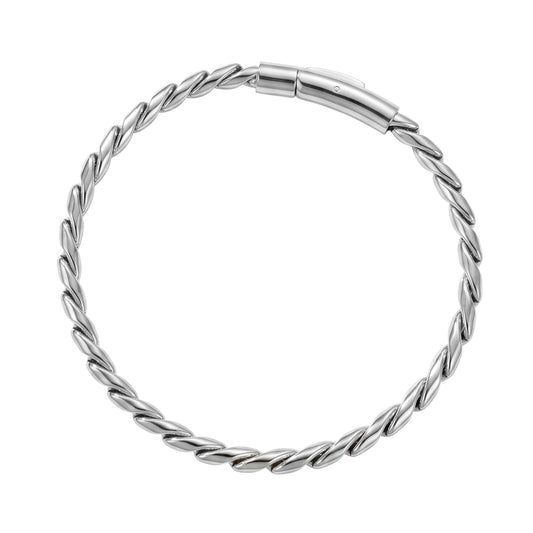 Serpentine Link Bracelet in silver