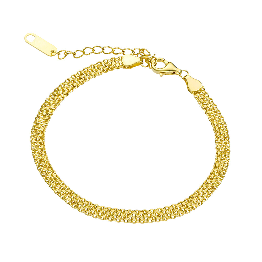 Flat Mesh Chain Bracelet
