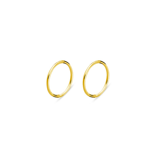 9ct Gold Classic Sleeper Hoops