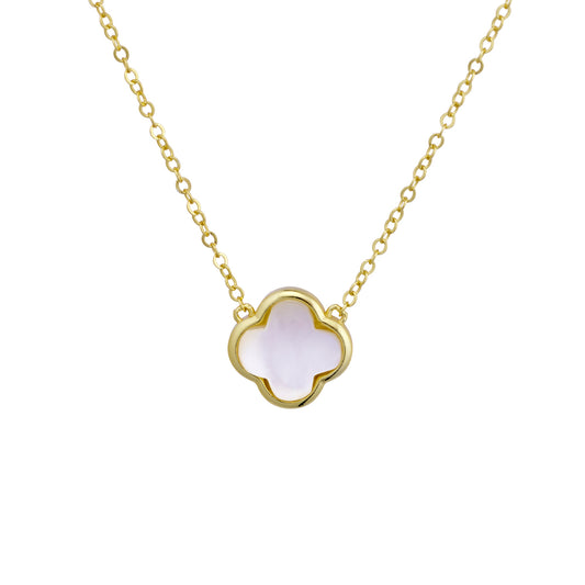 Mother of Pearl Pendant Flower Necklace