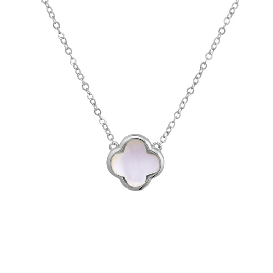 Mother of Pearl Pendant Flower Necklace