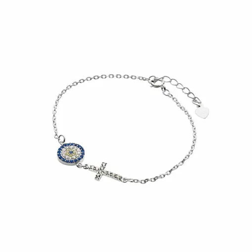 Evil Eye Cross Bracelet