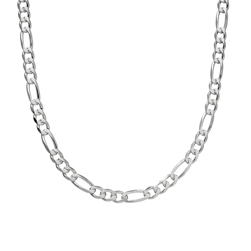 Sterling silver 3:1 4MM figaro chain
