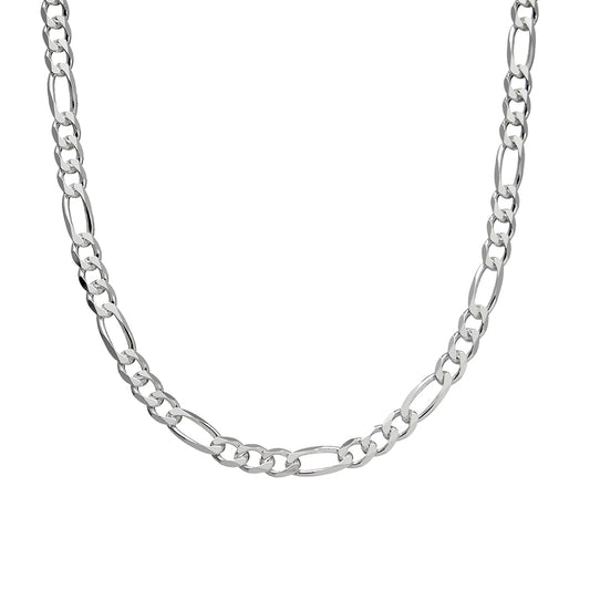 Sterling silver 3:1 4MM figaro chain