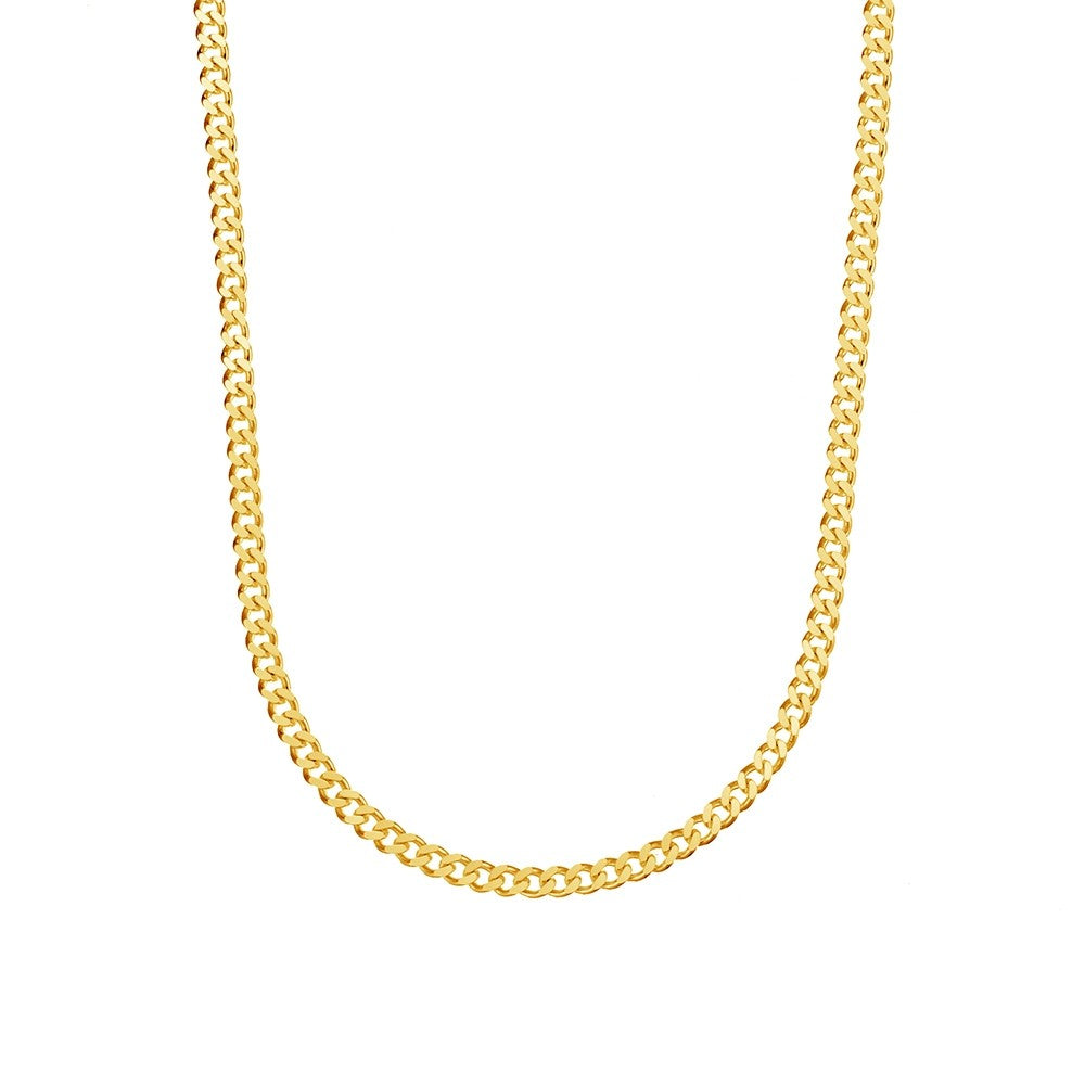 3MM Tight Curb Chain Necklace