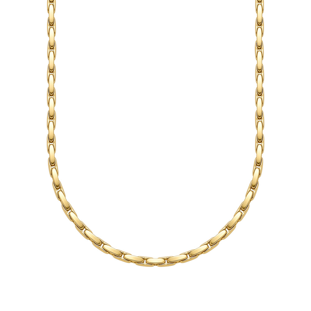 Matte Rounded Link Chain in matte gold