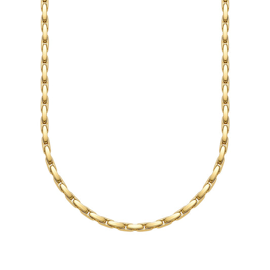 Matte Rounded Link Chain in matte gold
