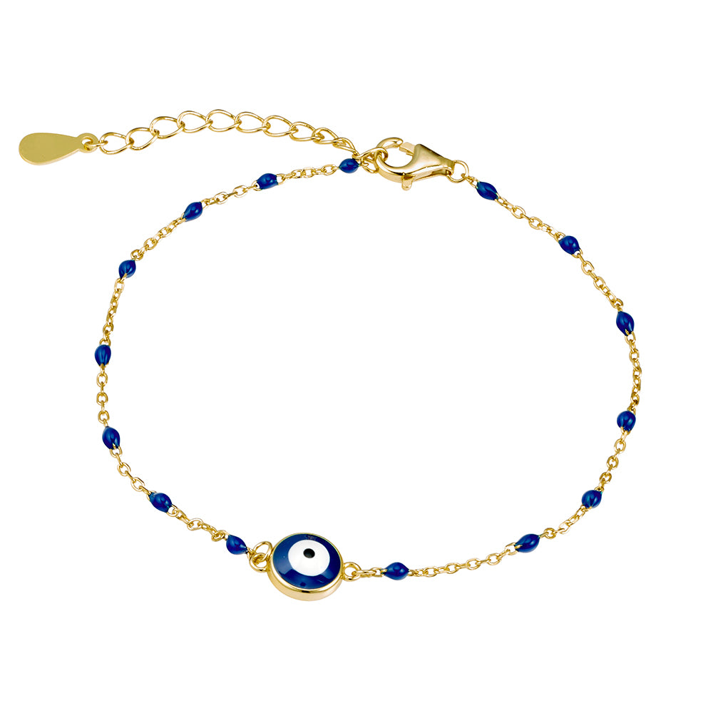 Dark Blue Evil Eye Bracelet