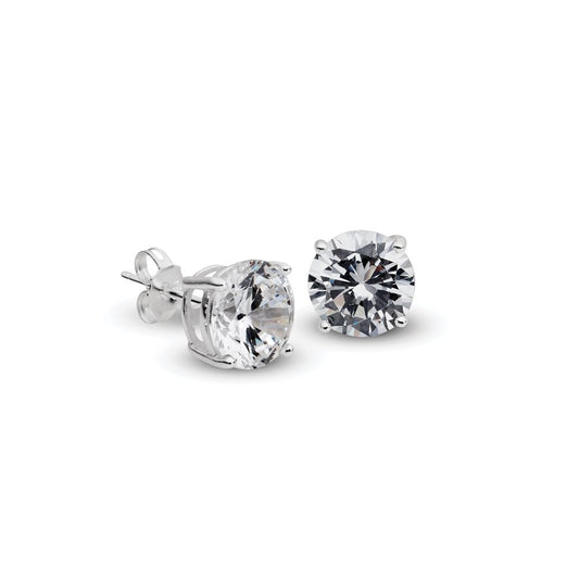 Round Sterling Silver Studs