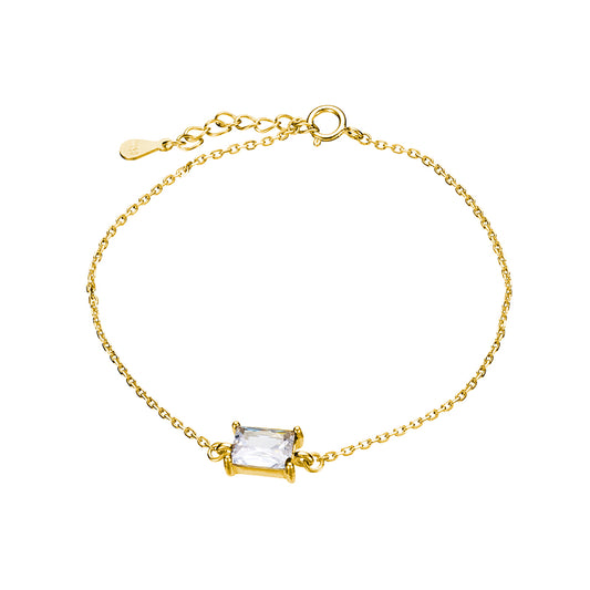 Baguette Crystal Chain Bracelet