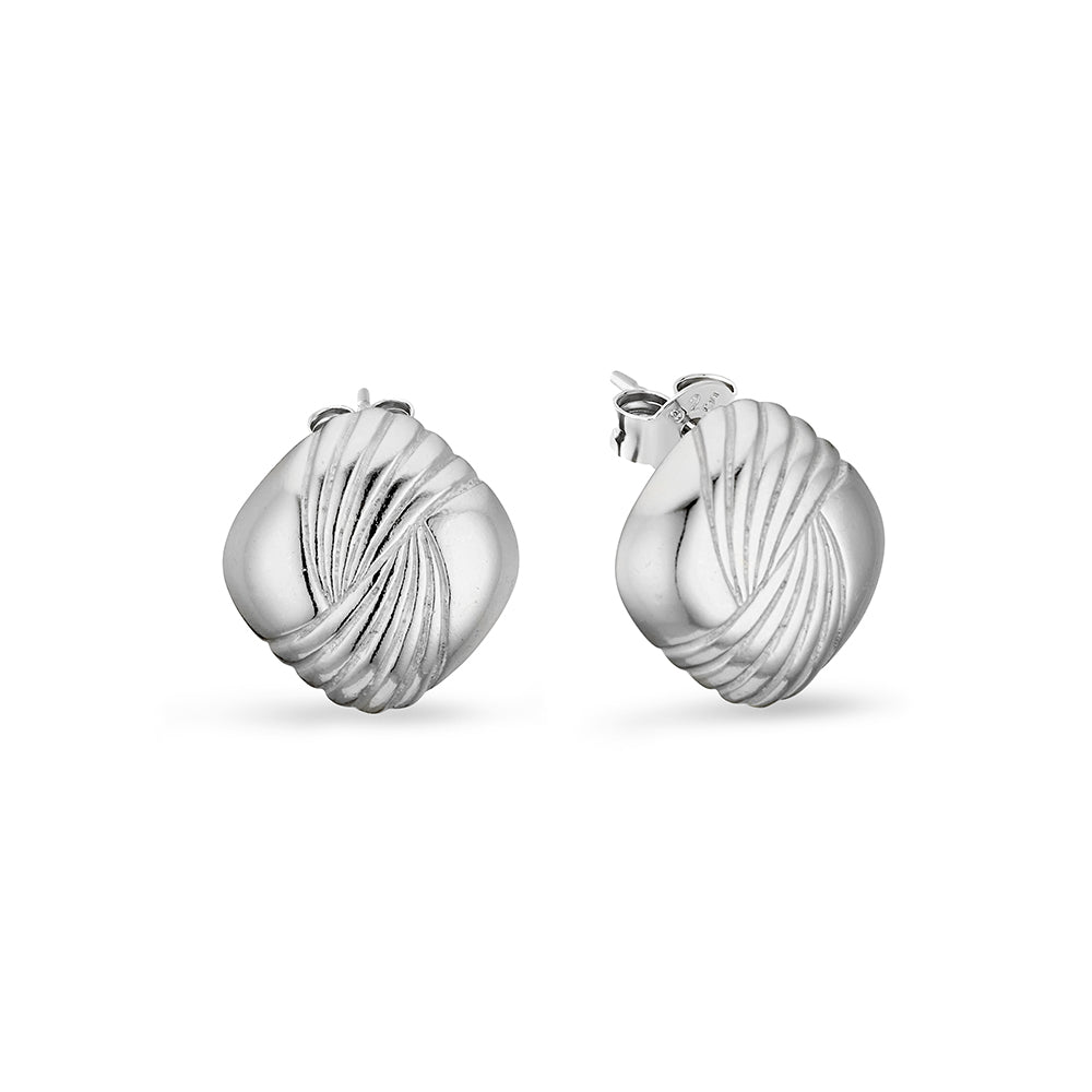 Textured Diamond Studs