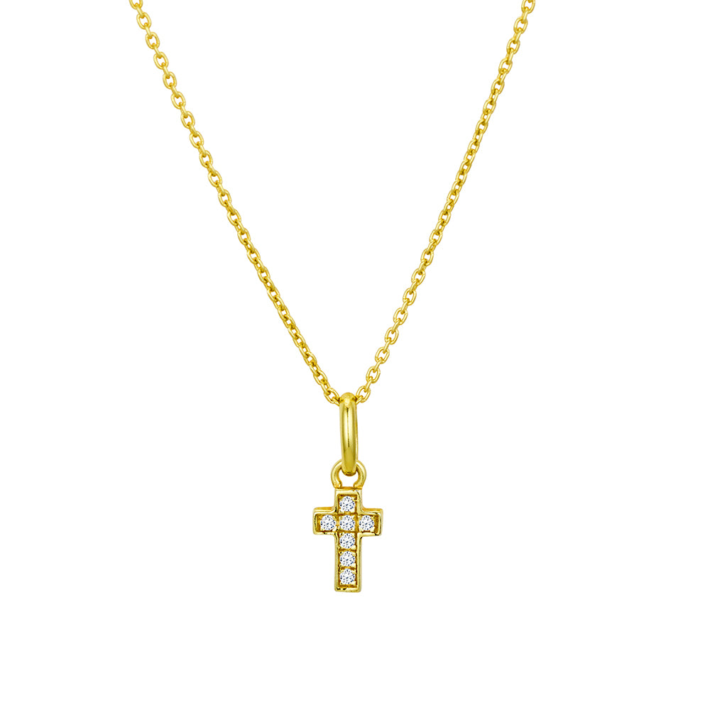 Petite Cross Pendant Necklace